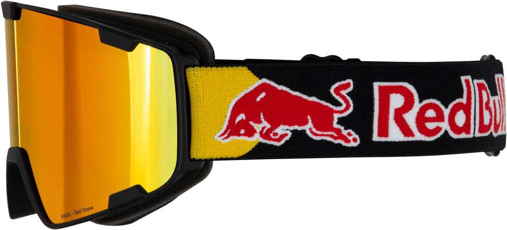 Red bull spect eyewear park-20re2 orange red mirror - maschera da sci