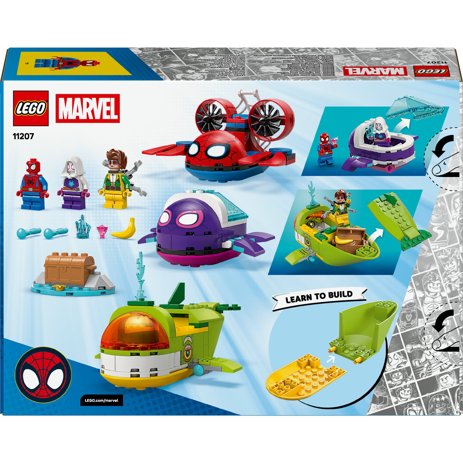 Lego marvel 11207 spidey: vehículos submarinos