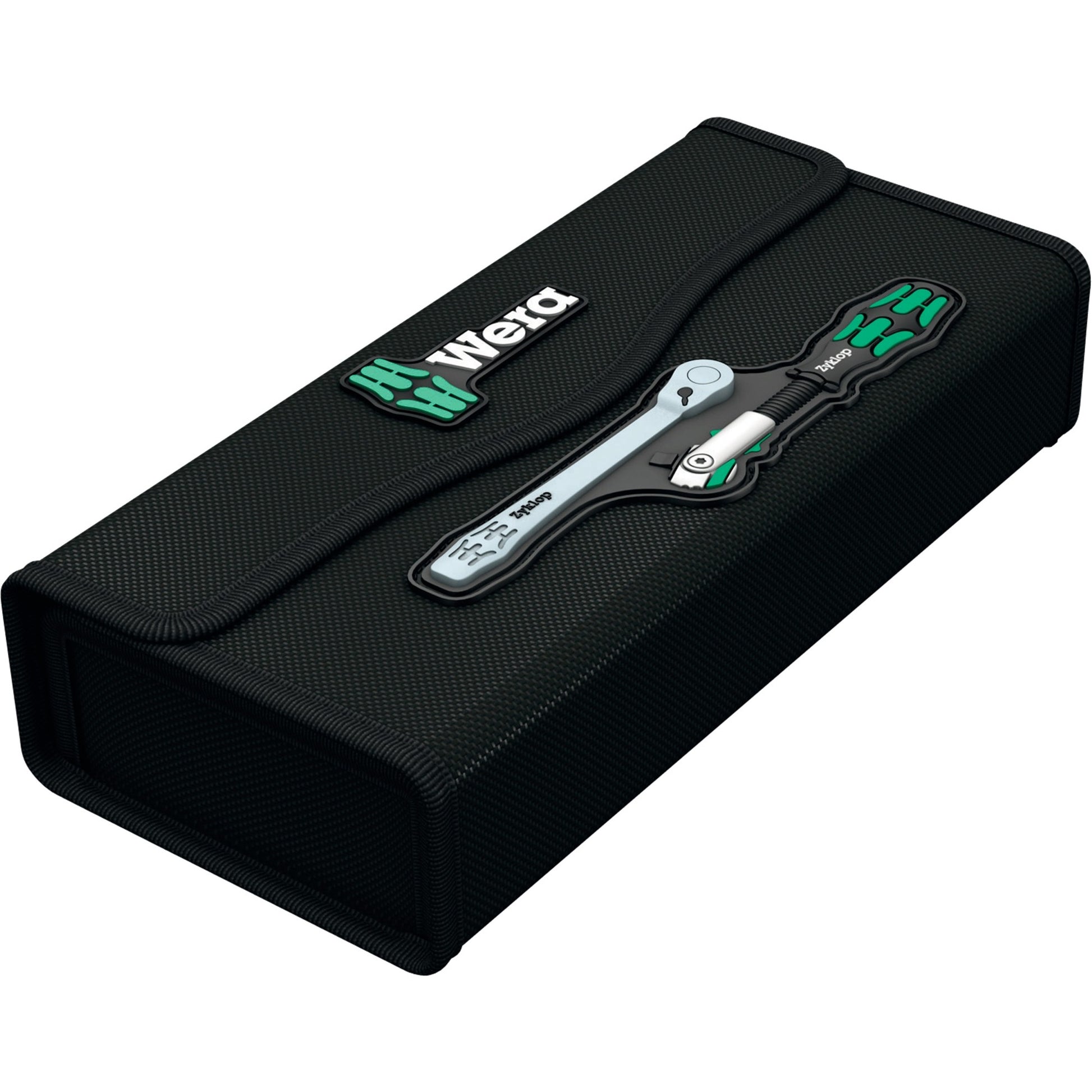 Wera kraftform compact zyklop ms1 metal speed ratel, 1 4 (zwart groen, 2-delig)