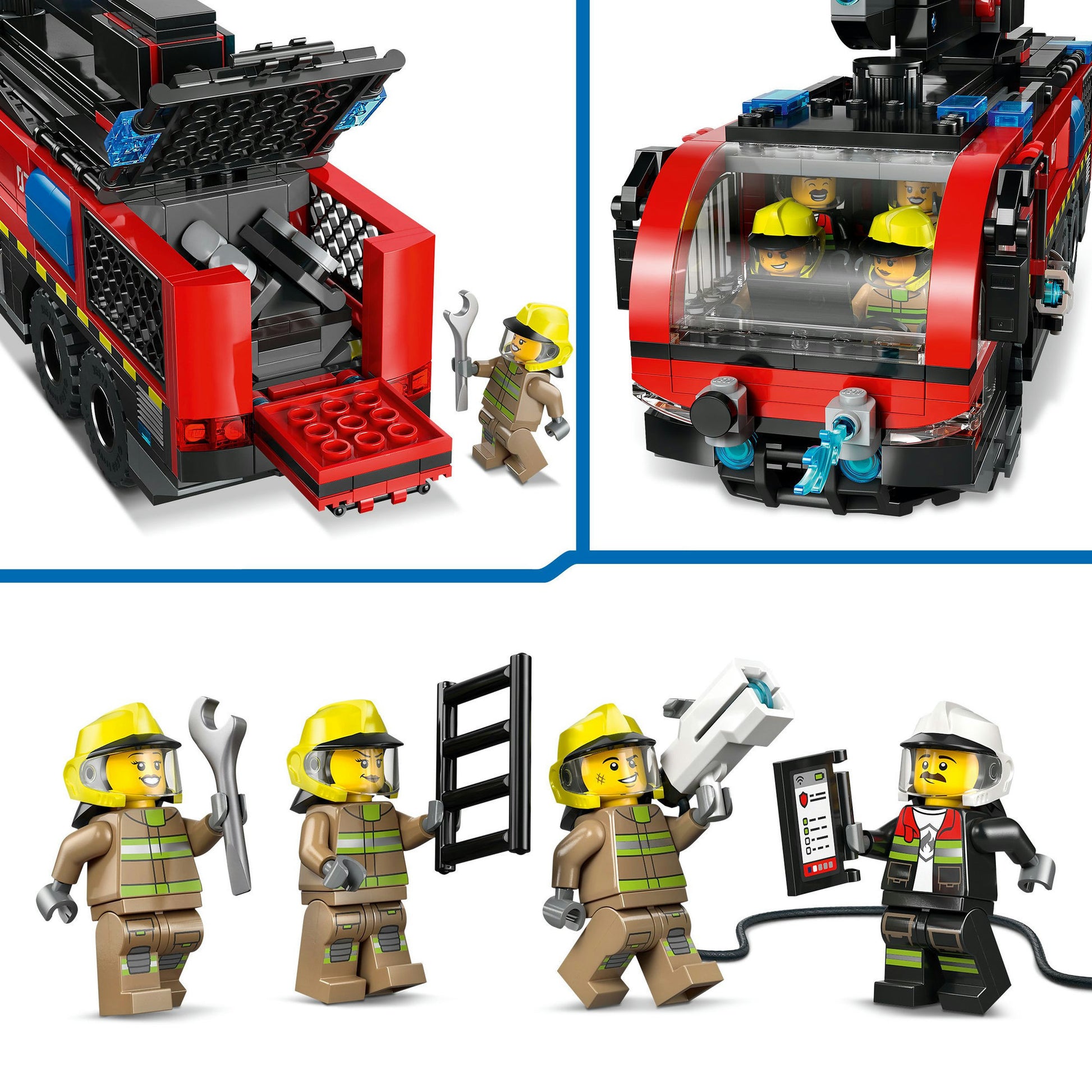Lego city 60499 luchthaven brandweertruck