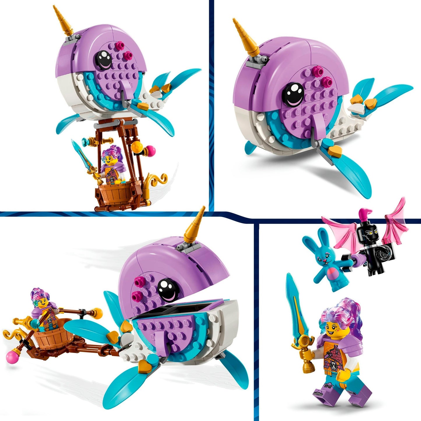 Lego Lego Dreamzzz 71472 Narwal Air Ballion di Izzie