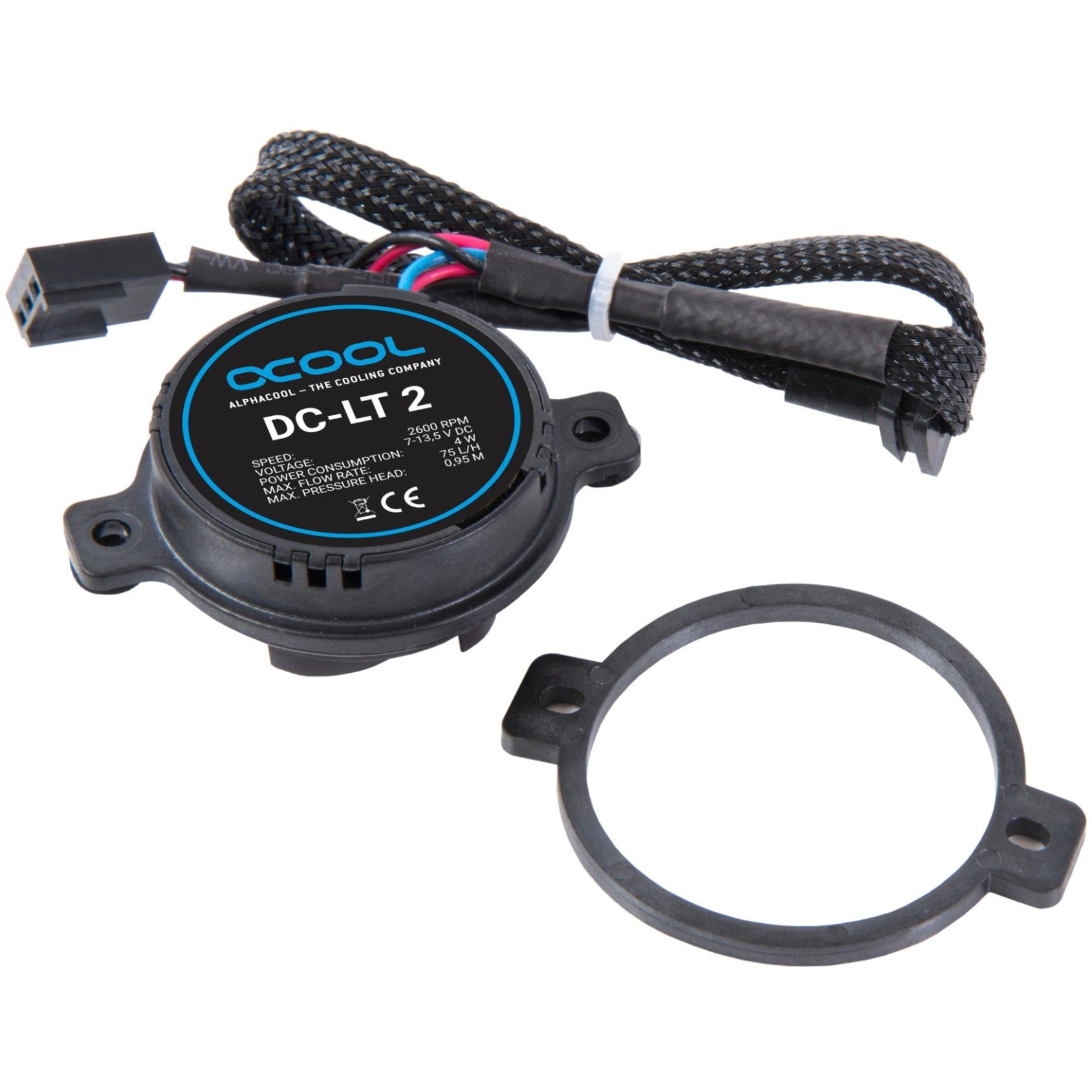 Alphacool dc-lt 2 - 2600rpm cerámica - 12v dc - (3 senos pcb) bomba (negra)