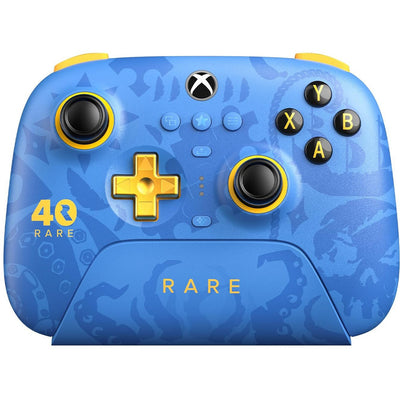 8bitdo ultimate 3-mode controller for xbox - rare 40th anniversary edition (blauw goud, xbox series x|s, xbox one, pc, bluetooth usb-c 2.4 ghz )