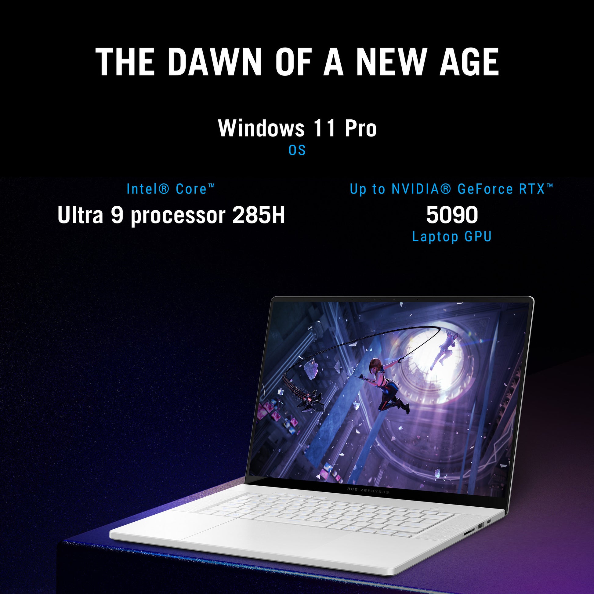 Asus rog zephyrus g16 gu605cp-qr022w 16 portátil para juegos (blanco | core ultra 9 285h | rtx 5070 | 32 GB | 1 TB SSD | OLED)