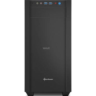 Sharkoon s1000 midi tower behuizing (zwart | 2x usb-a)