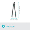 Gardena aambeeldtakkenschaar energycut pro l, met aambeeldsnede (grijs turquoise, 75cm, voor droog hout)