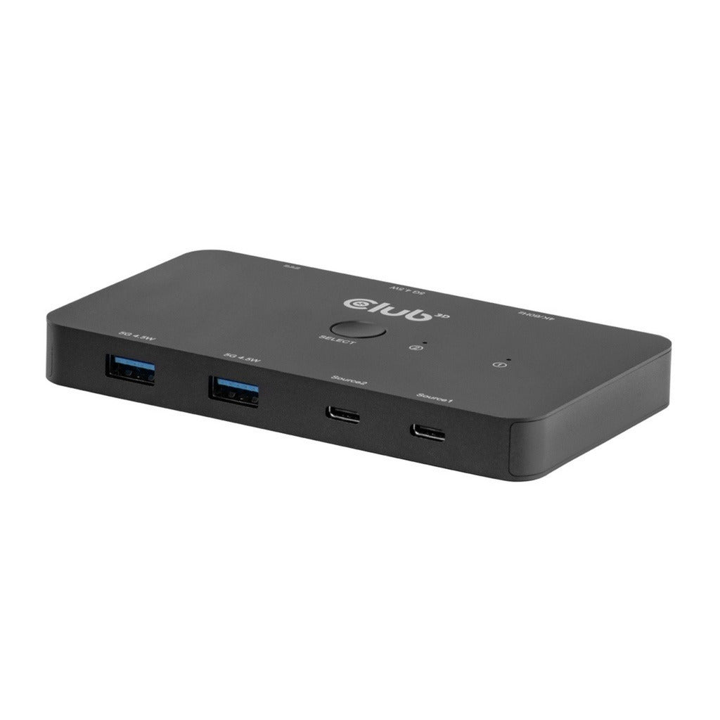 Switch KVM Club 3D CSV-2512 Switch KVM doppio da USB-C a HDMI (Nero, 4K 60Hz)