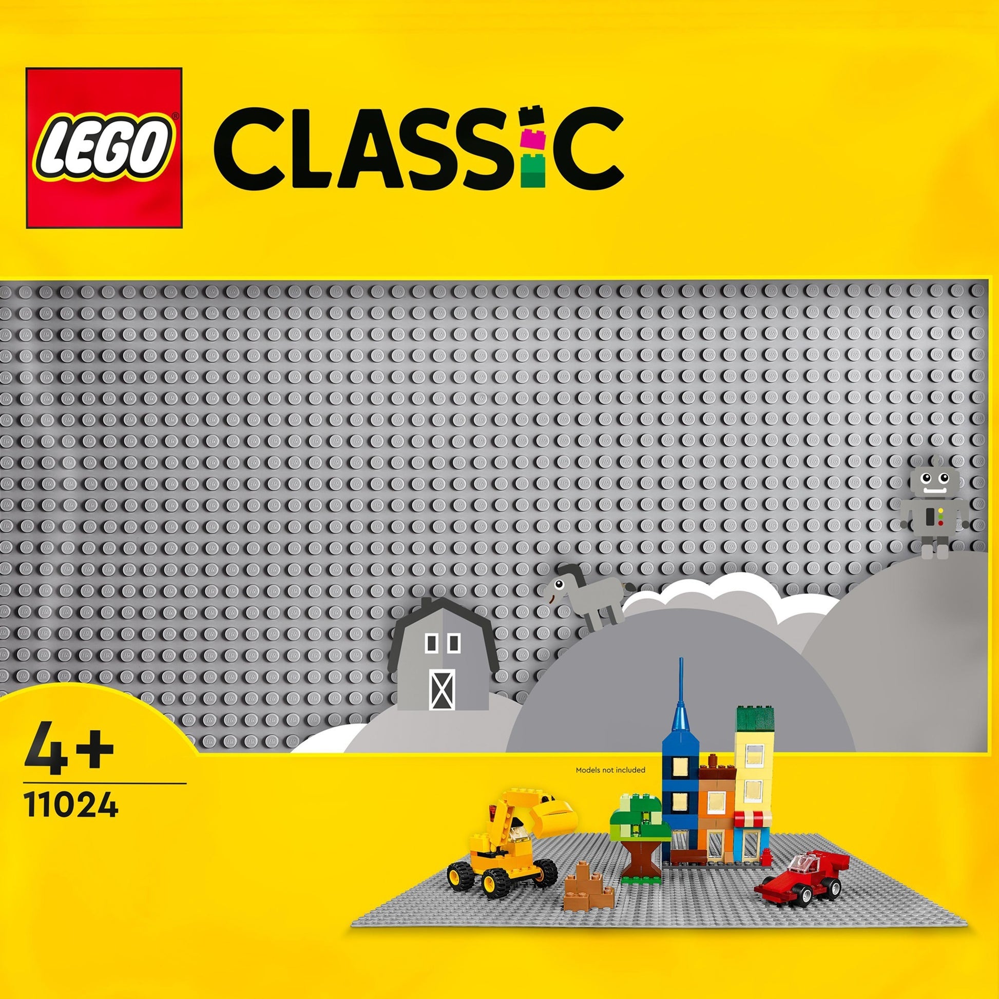 Piatto di edificio grigio Lego 11024