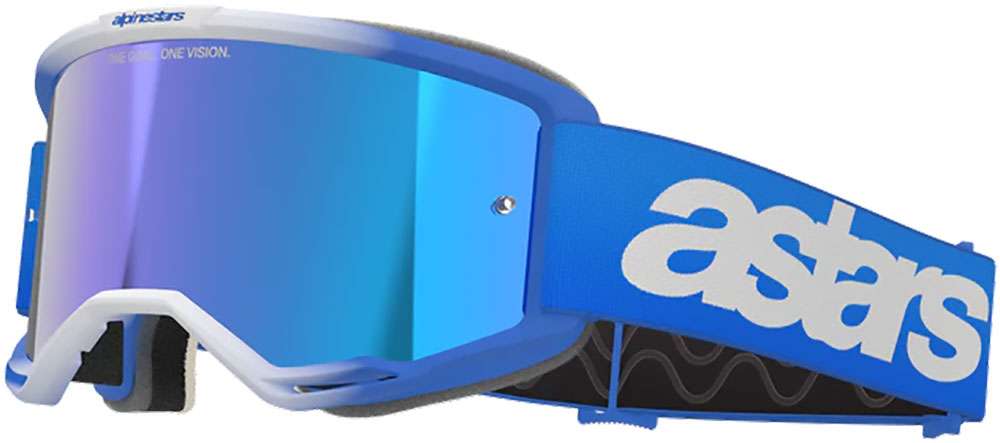 Alpinestars vision 5 blaze (mirror blue) - maschera da mtb
