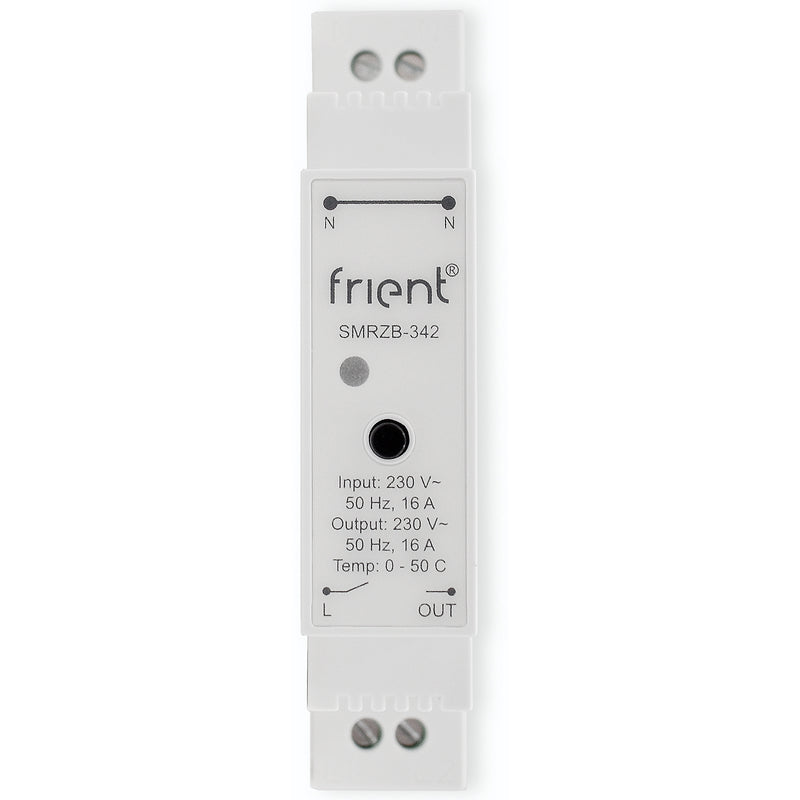Frient smart din relay relais (lichtgrijs, zigbee)