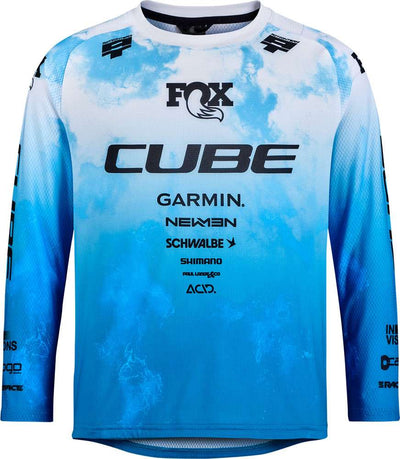 Cube rookie x action team - maillot mtb de manga larga para niños