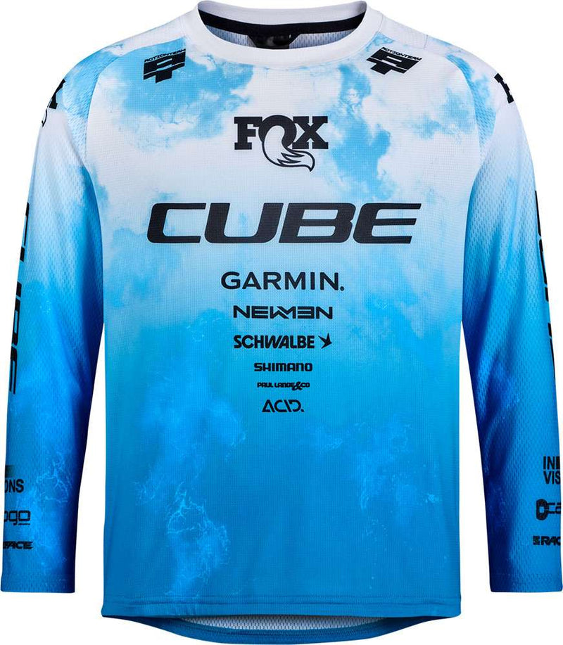 Cube rookie x action team - maglia mtb a maniche lunghe per bambini