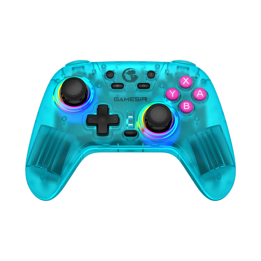 Controller Gamesir Nova HD Rumble NS (verde acqua, PC, Steam, Android, iOS, Switch, Bluetooth USB da 2,4 GHz)