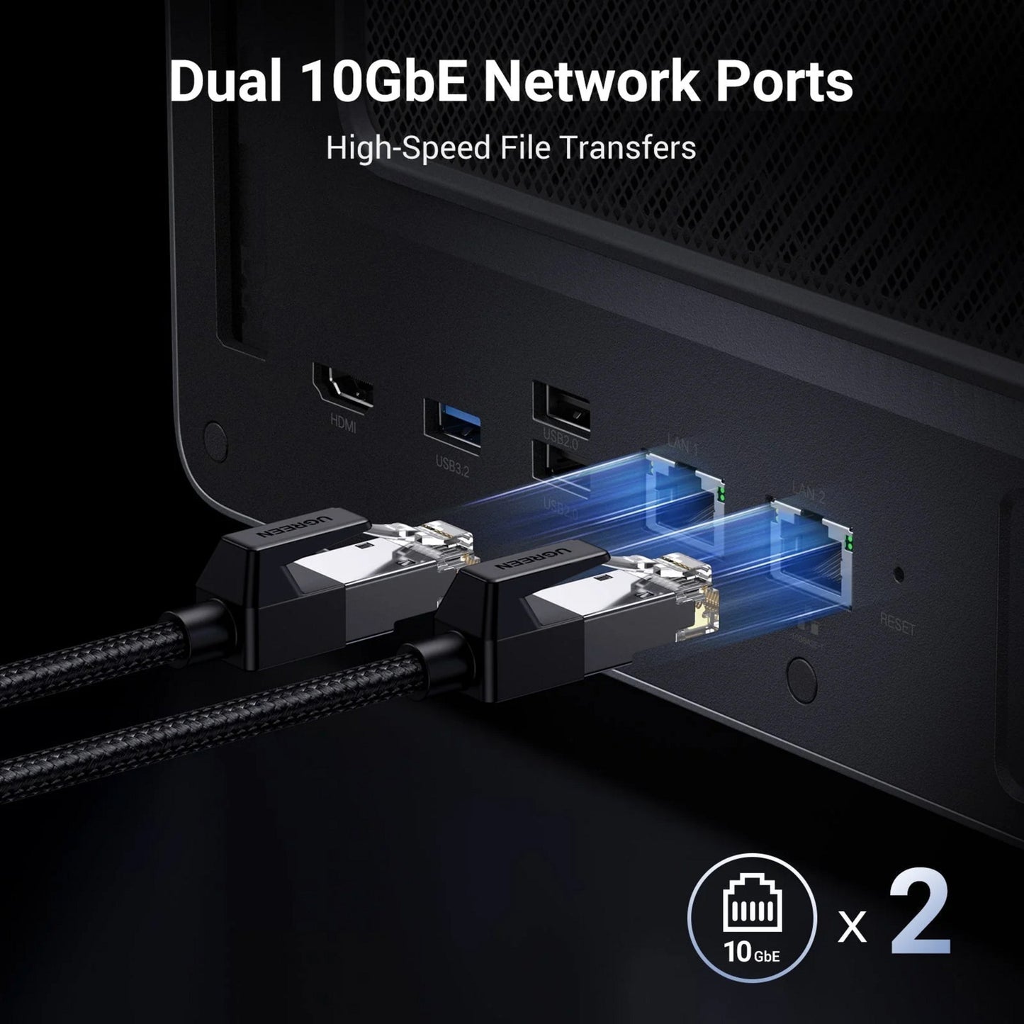 Ugreen nasync dxp6800 pro (grigio, 2x 10 GB, HDMI, Thunderbolt 4 (40 GB s))