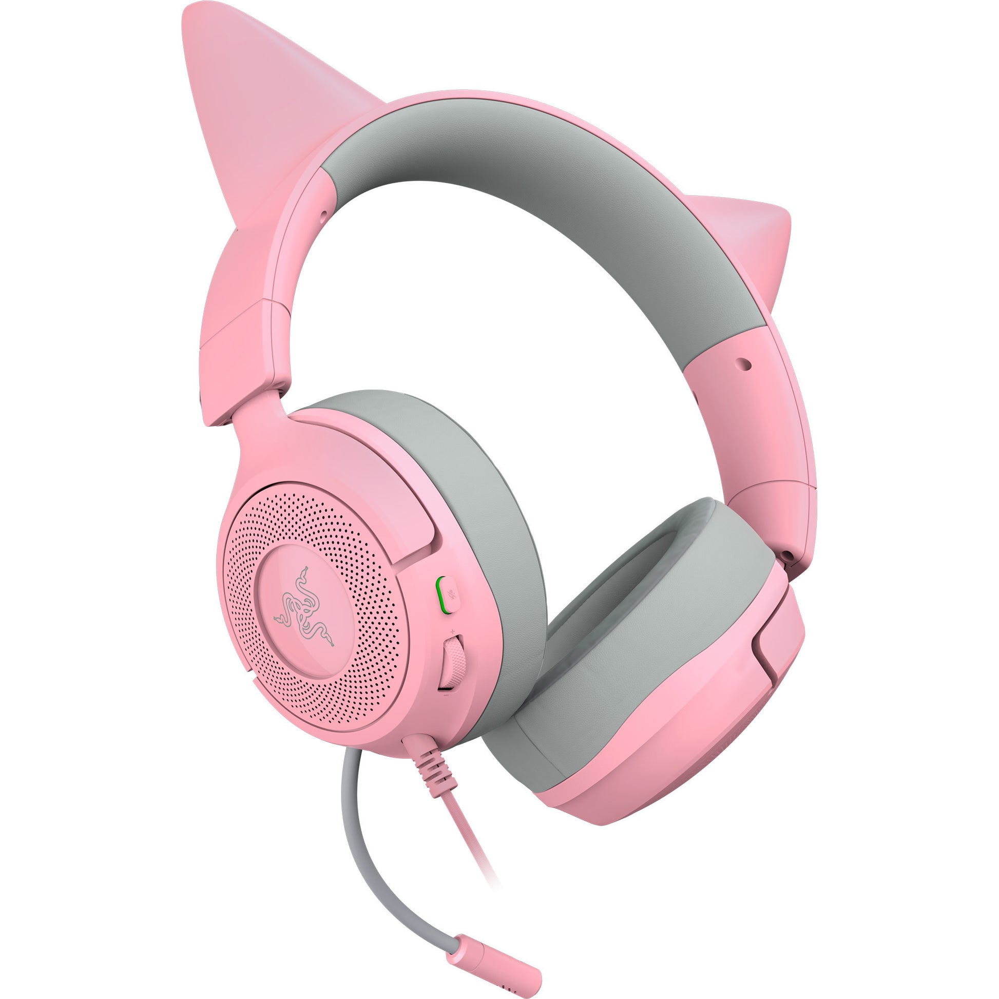Cuffie da gioco over-ear Razer Kraken Kitty V3 X Quartz (rosa grigio)