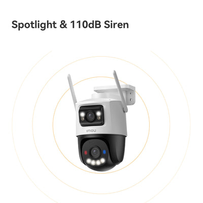 Telecamera di sicurezza Imou cruiser dual 2 pro (bianca, 4MP, wifi 6, lan)