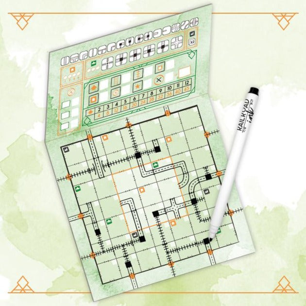 White Goblin Games Railroad Ink (natural green version)