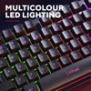 Trust gxt 833 thado toetsenbord met tkl-verlichting, gaming toetsenbord (zwart, us lay-out, 80% (tkl), rgb)