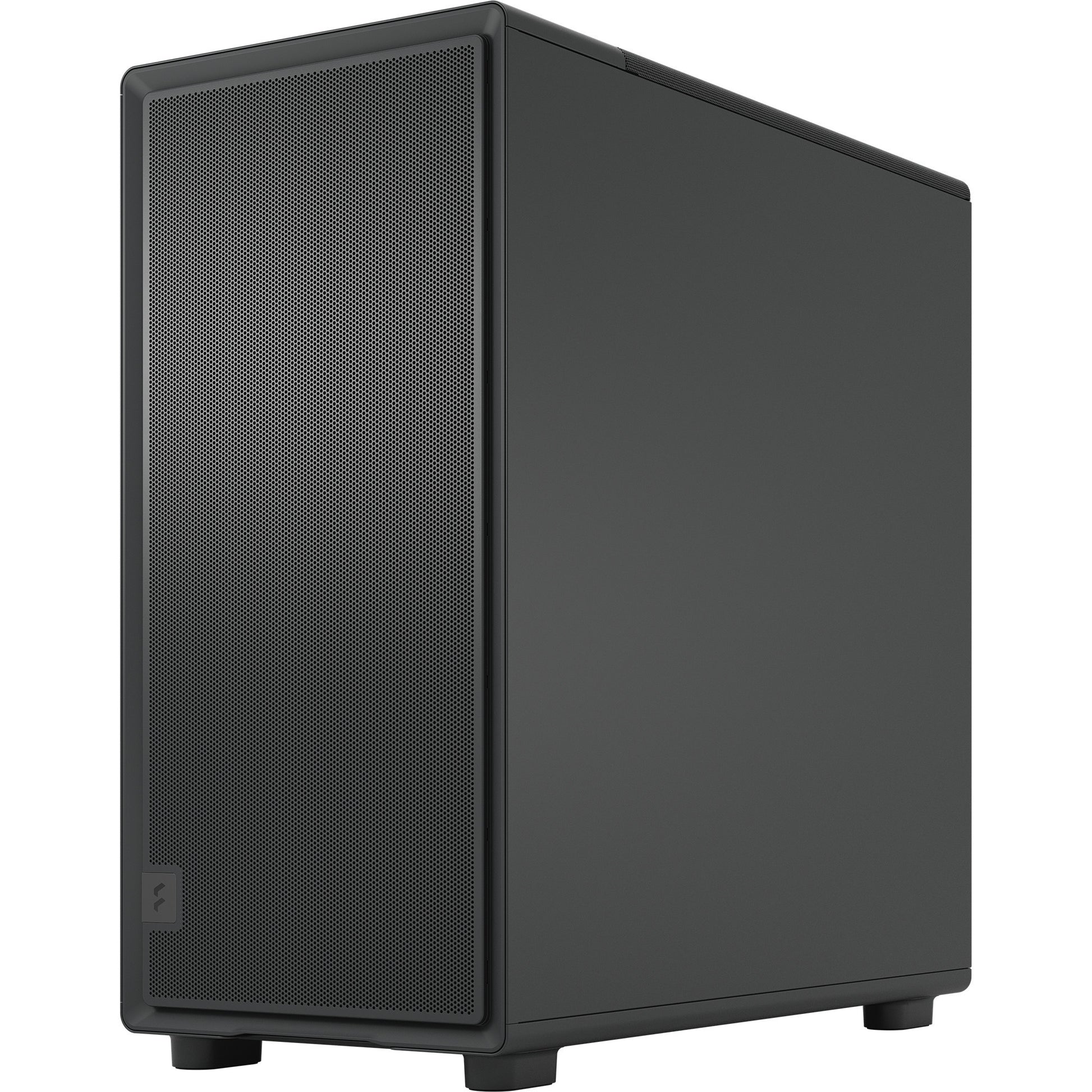 Design frattale epoca XL solido alloggiamento midi tower (nero | 2x USB-A | 1x USB-C)