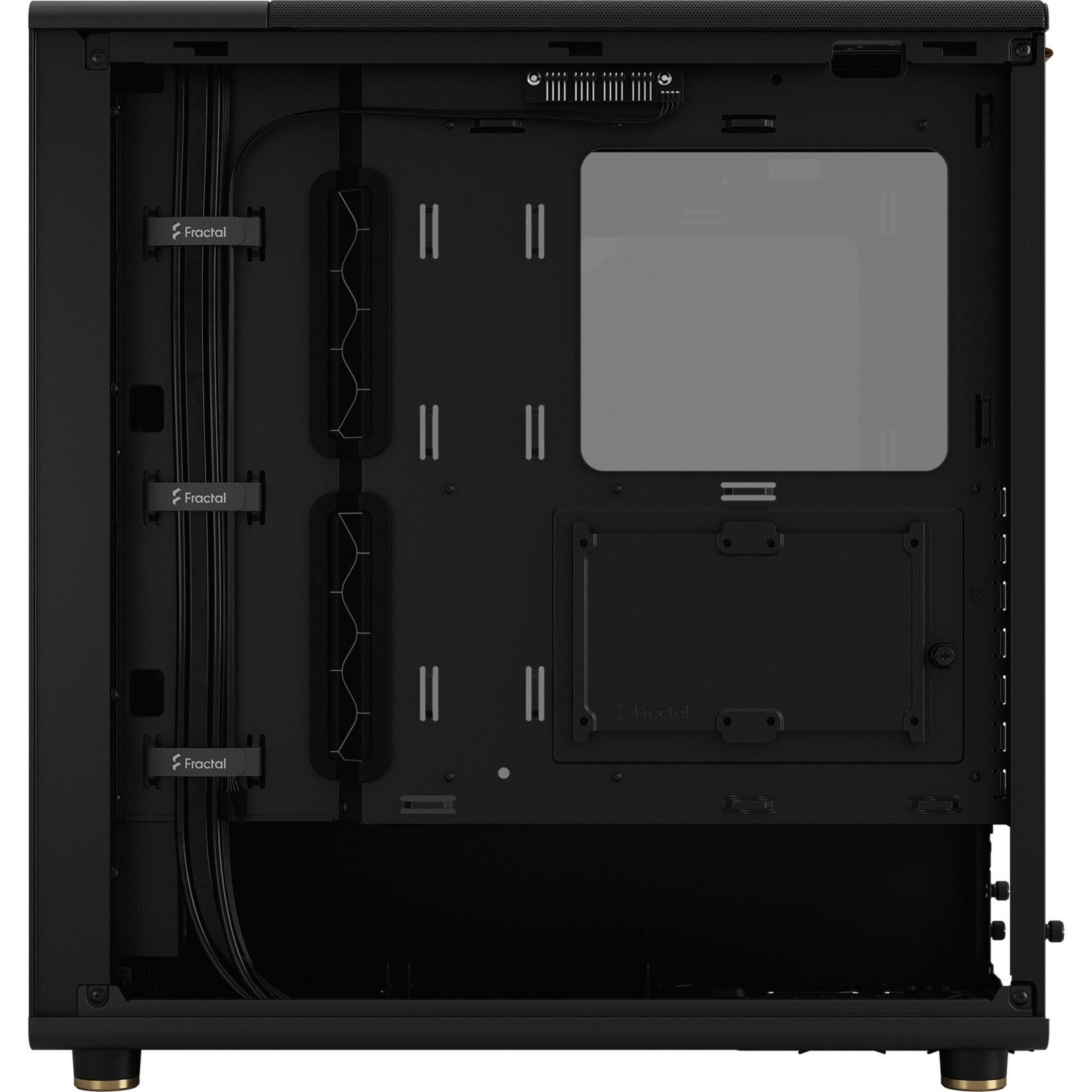Fractal design north midi tower behuizing (zwart | 2x usb-a | 1x usb-c | tempered glass)