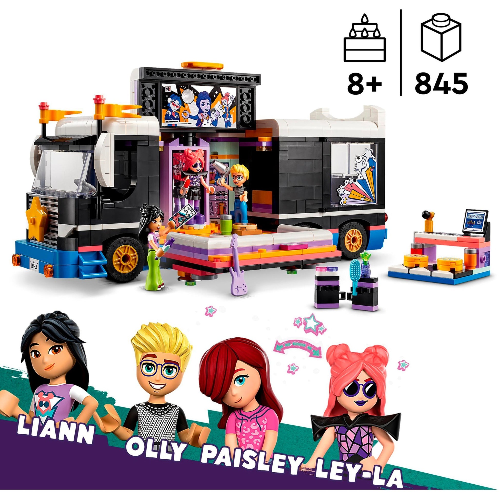 Lego LEGO Friends 42619 Autobús turístico de Popstar