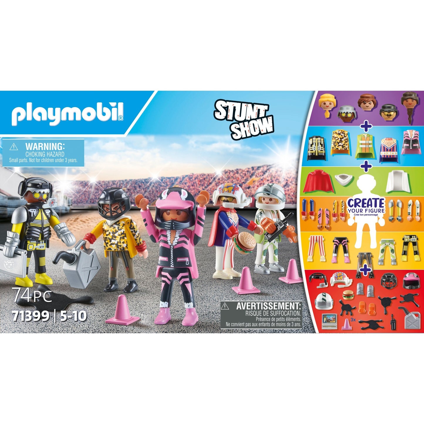 Playmobil my figures - stuntshow constructiespeelgoed (71399)