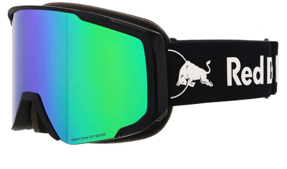 Red bull spect eyewear jibb-03gr3 marrone con specchio verde - maschera da sci