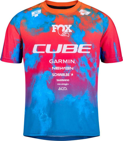 Cube rookie x action team - camiseta mtb para niños
