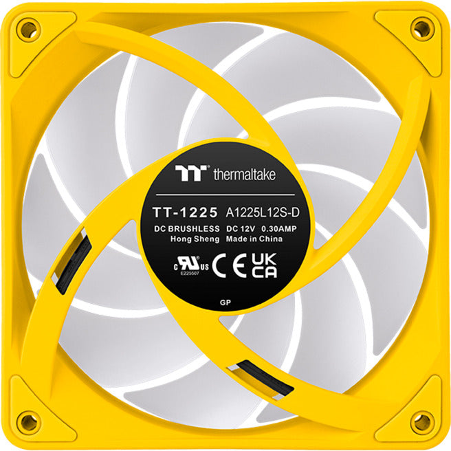 Thermaltake ct120 ex argb sync ventola di raffreddamento per PC bumblebee (pacchetto da 3 ventole) ventole per case (geel, 3 pezzi, 120 x 120 x 25 mm, pwm)