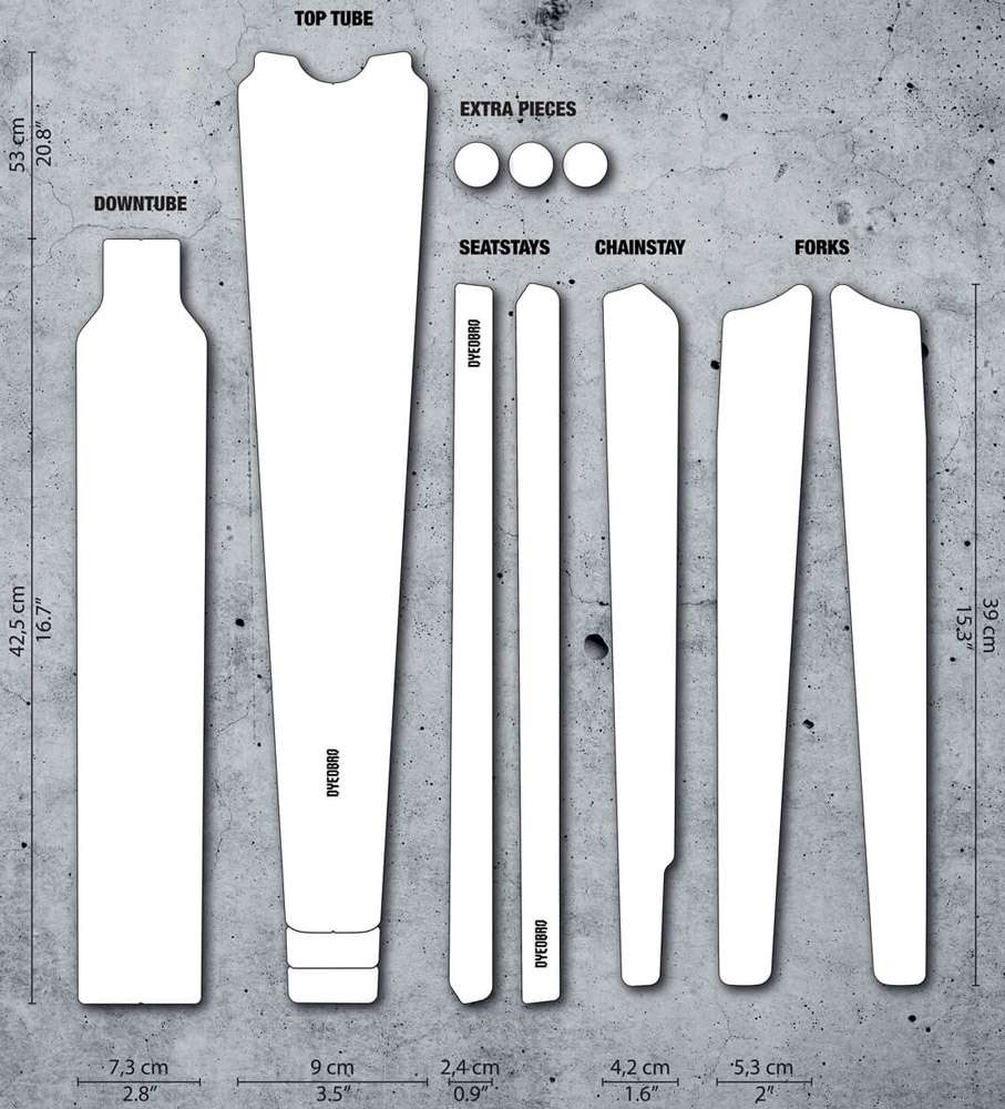 Kit de protección de marco de grava transparente Dyedbro