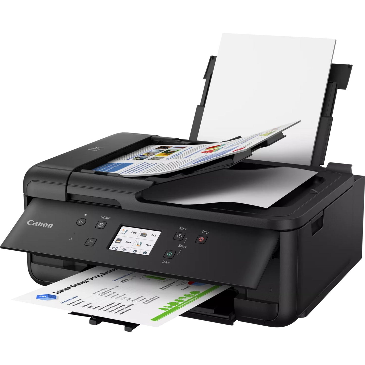 Impresora de inyección de tinta todo en uno Canon Pixma TR7650 con función de fax (negro, USB, Wi-Fi, copia, escaneo, fax)