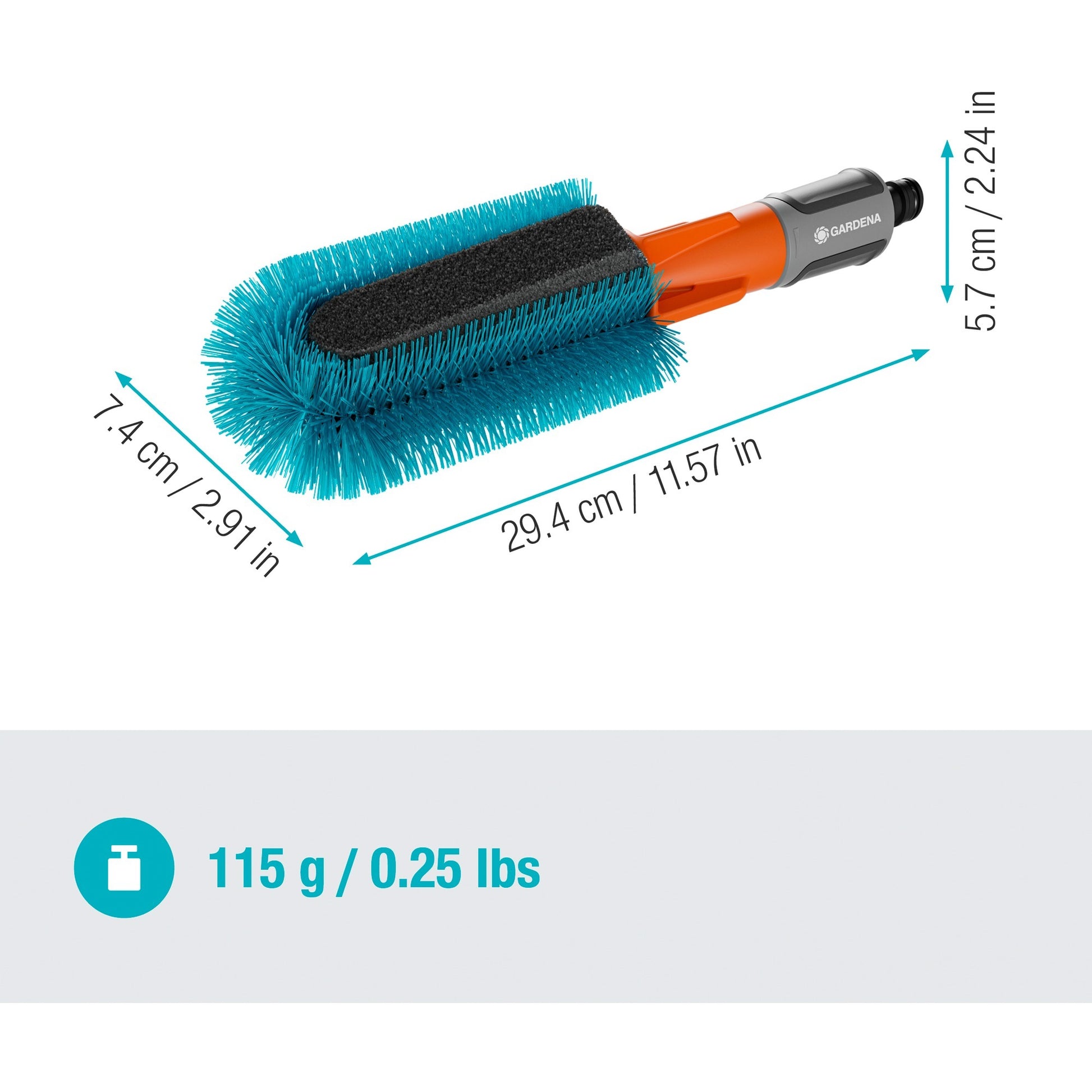 Gardena Cleansystem Fietsbrush, for bicycles, trailers