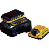 Stanley fatmax v20 18v startkit oplader (geel zwart, oplader (2a) en 2 accu's (2.0ah) inbegrepen) - afbeelding 1