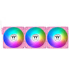 Thermaltake ct120 ex reverse argb sync ventola di raffreddamento per PC rosa (pacchetto da 3 ventole) ventole per case (rosa, 3 pezzi, 120 x 120 x 25 mm, pwm)