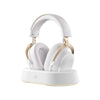 Cuffie da gioco over-ear wireless magnetiche Mchose V9 Turbo+ (oro bianco lucido, Nintendo Switch, Playstation 4, Playstation 5, cellulare, PC, USB Bluetooth 2.4G)