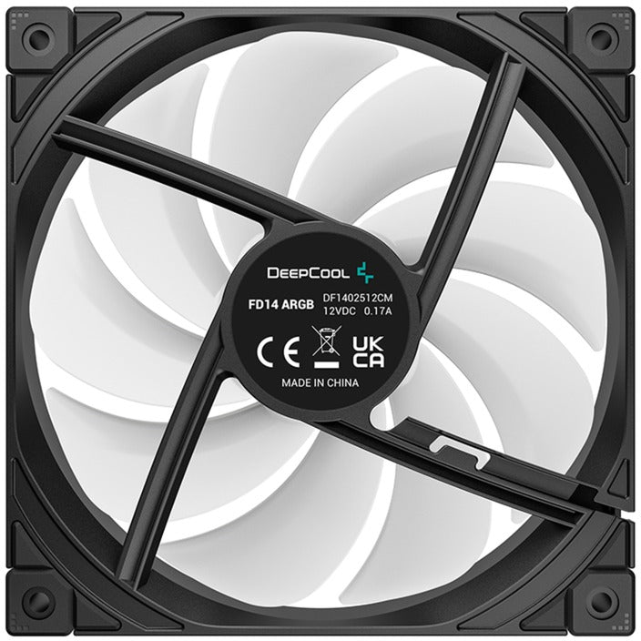 Ventole per case Deepcool fd14 argb (nere, 3 pezzi, 140 x 140 x 25 mm, pwm)