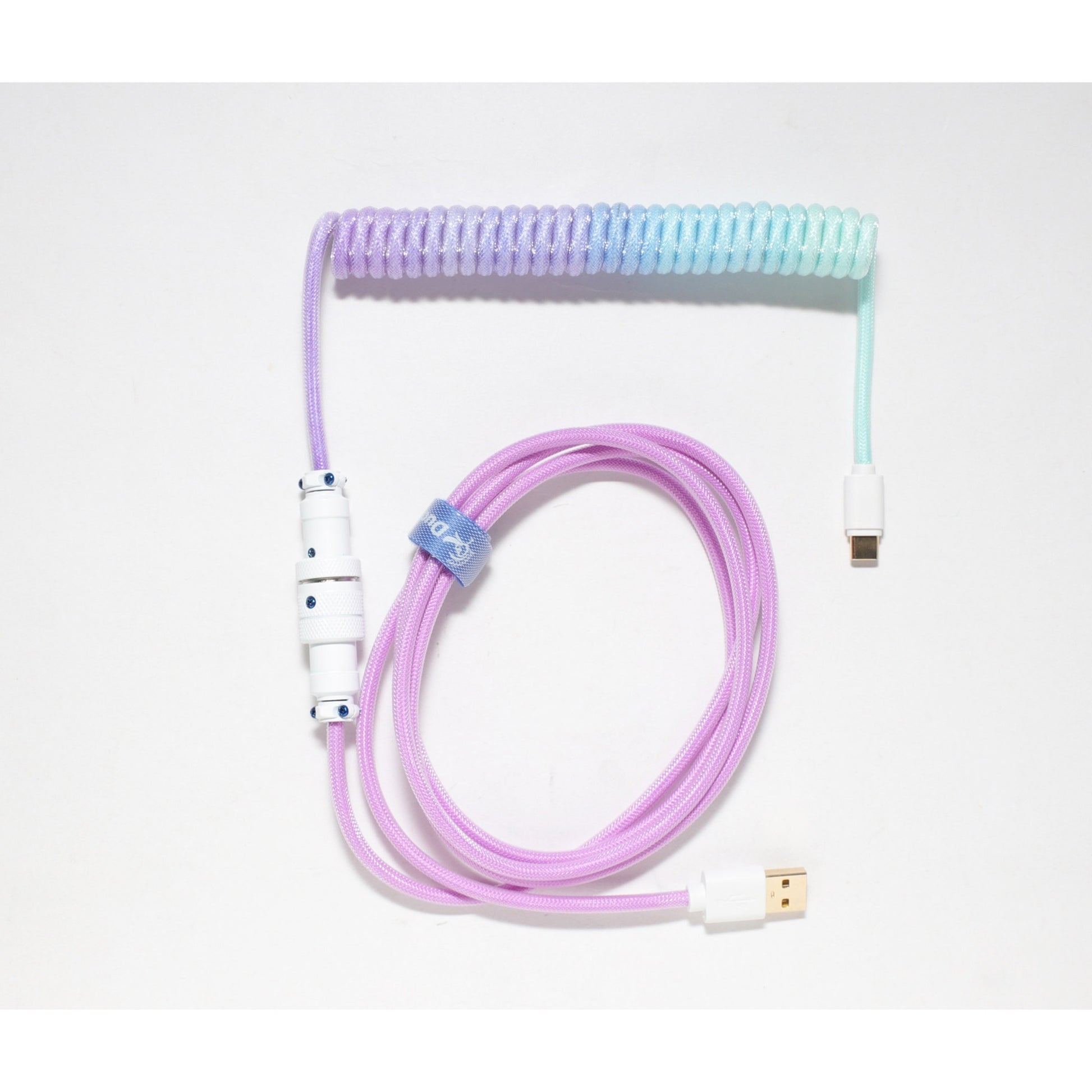 Ducky coiled cable v2 - azure kabel