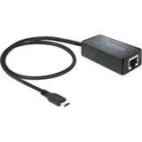 Delock usb-c - gigabit lan adapter (zwart) - afbeelding 2