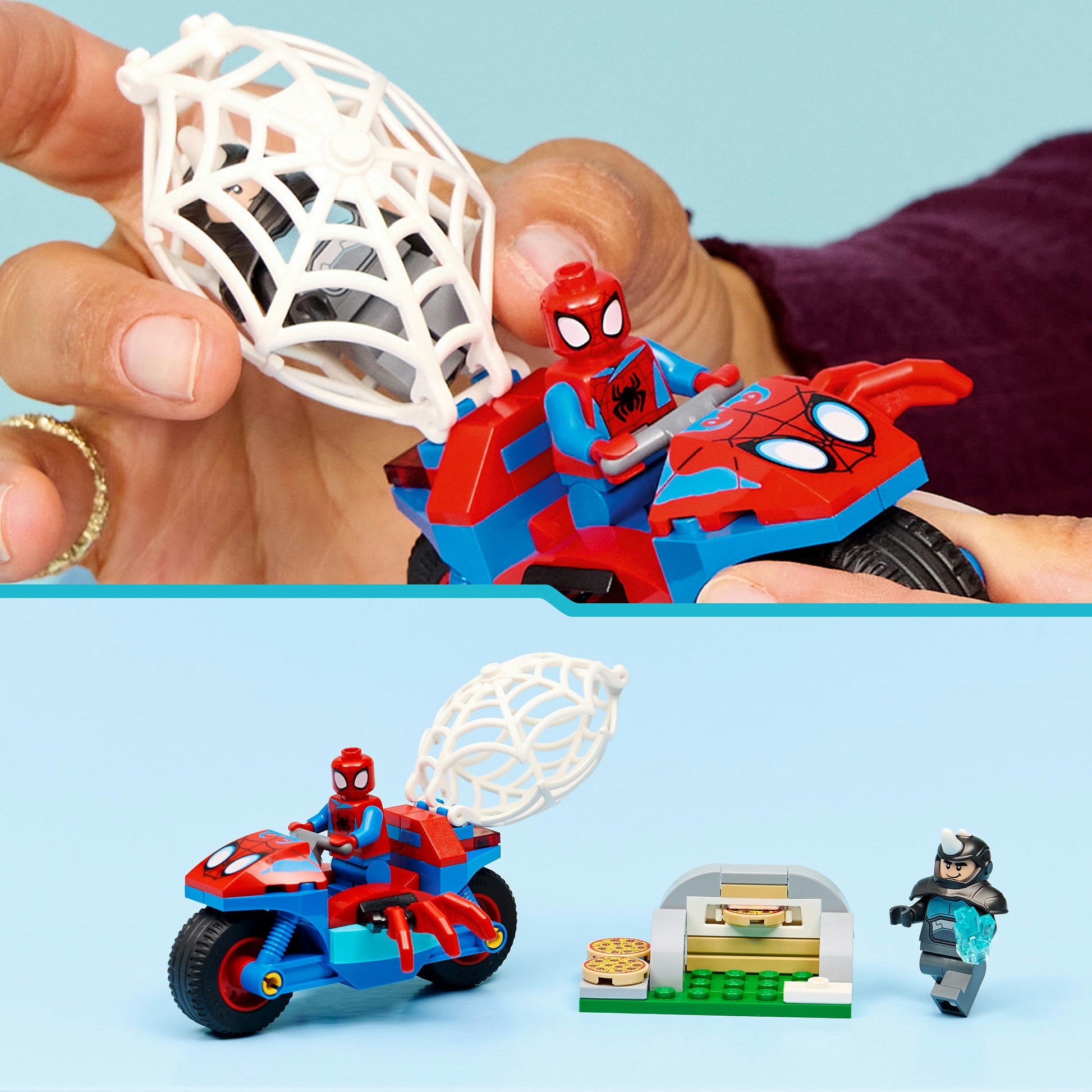 Lego 11206 Spidey Spidey sulla sua moto contro il rinoceronte | 2 pezzi