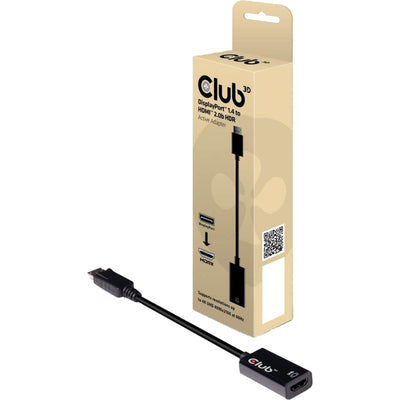 Club 3D DisplayPort 1.4 a HDMI 2.0B Adaptador activo HDR