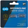 KMC Sloesschip Missinglink 9nr EPT Silver 6.6 mm 9V (2)