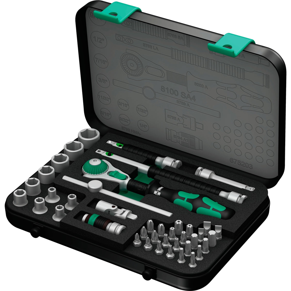 Wera 8100 SA 4 Zyklop Speed ​​Rateset, 1 4