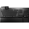 Silenzio! tastiera da gioco meccanica tattile rgb silenziosa con montaggio scuro (nera, layout us (qwerty), tattile silenziosa, 100%, argb, copritasti pbt double-shot, dock multimediale)