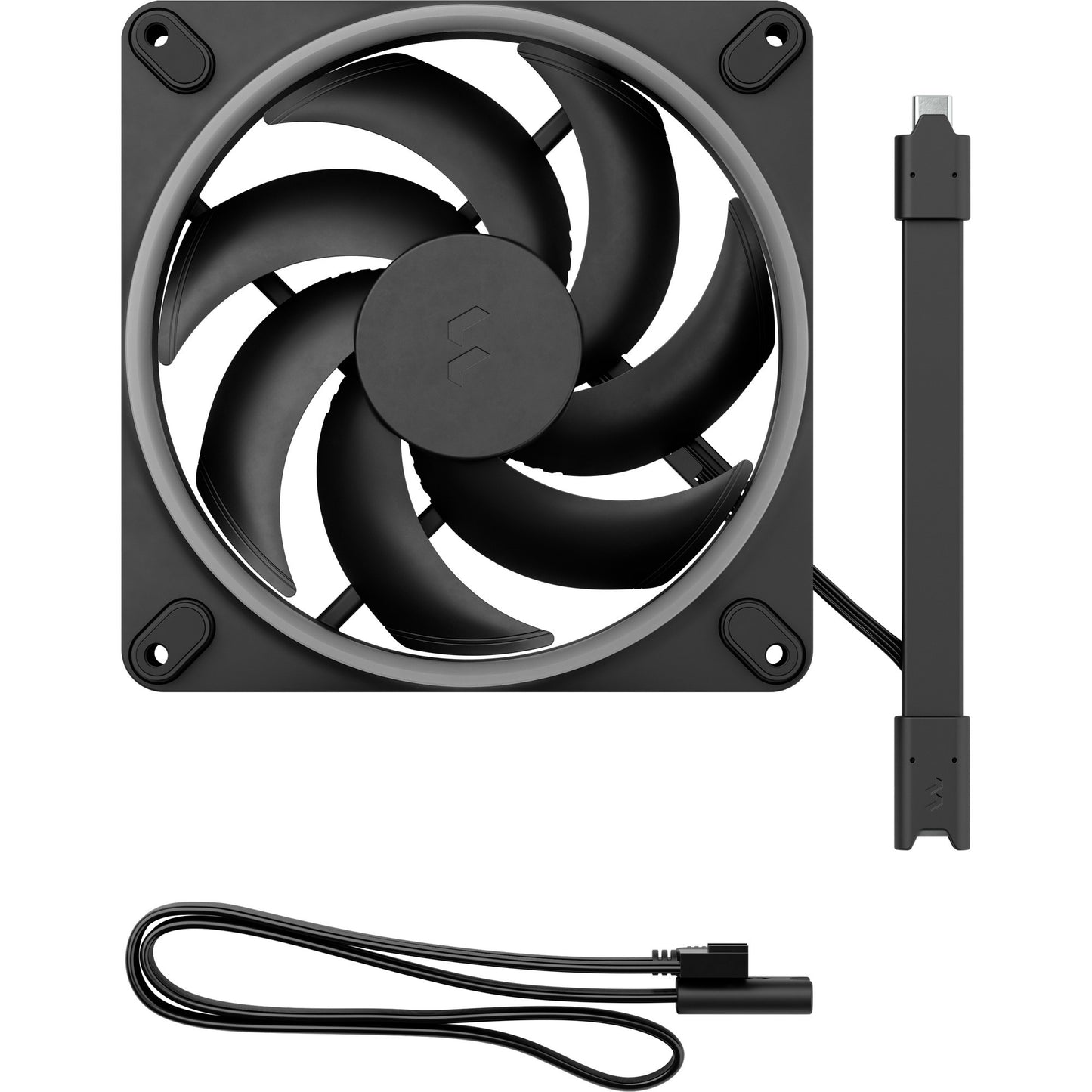 Fractal design impulse 14 rgb ventilador de caja (negro, 140 x 140 x 25 mm, pwm)