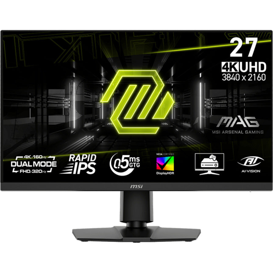 Monitor da gioco Msi mag 272urdf e16 27 4k uhd (nero, 2x hdmi, porta display, 2x usb-a, usb-b, 160 hz 320 hz)