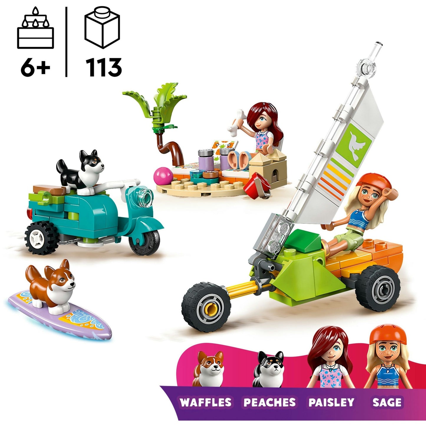 Lego Lego Friends 42641 Surfing Scooter Pleasure with the Dogs