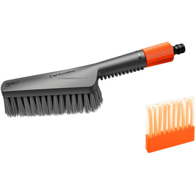 Gardena cleansystem schoonmaakset met handborstel s soft, zeepstaafjes wasborstel (grijs, 18860-20)