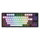 Hator skyfall pro wireless, tastiera da gioco (nera, layout americano, hator aurum vanilla silenzioso, 80% (tkl), rgb, double-shot pbt, hot-swap, bluetooth usb-c da 2,4 ghz)
