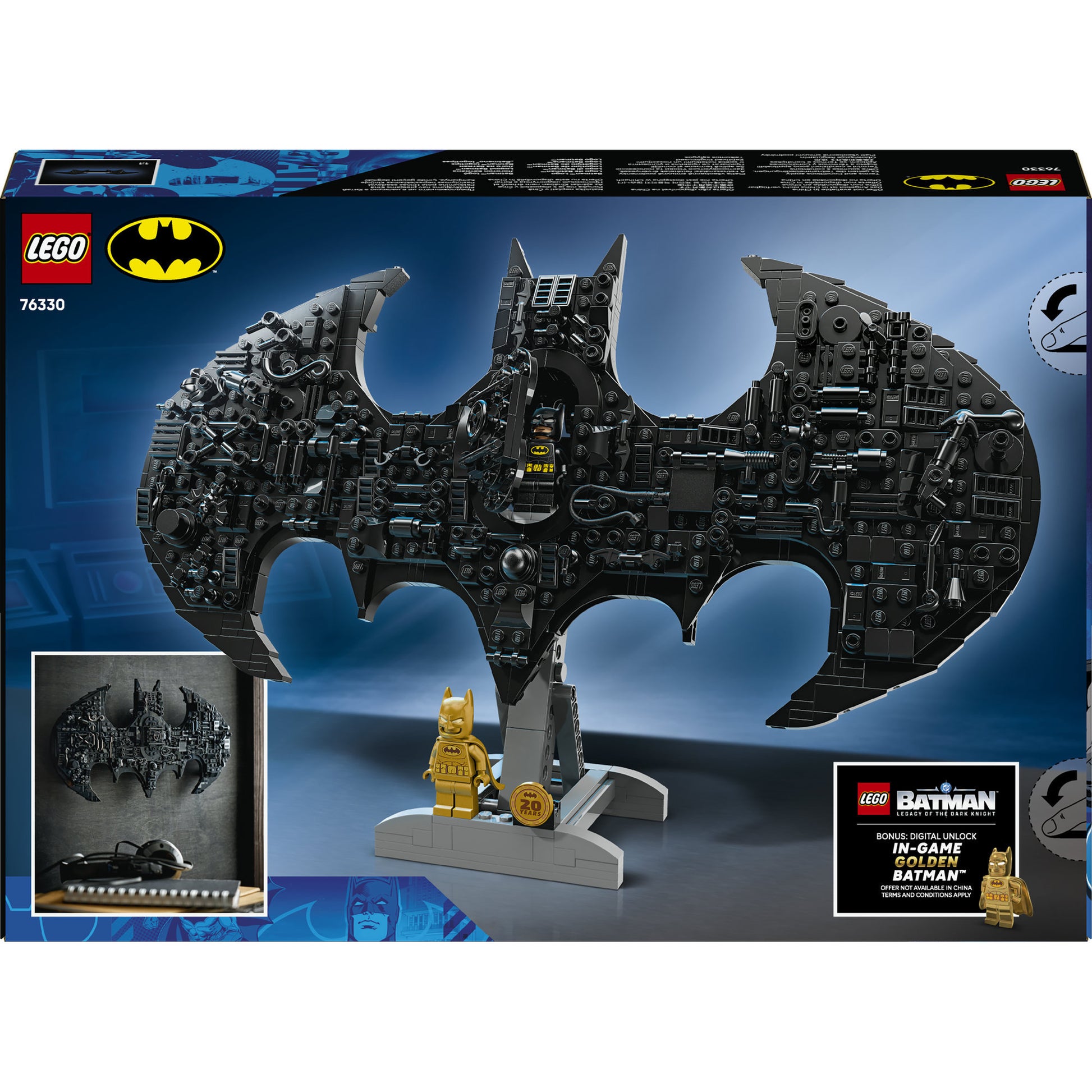 Lego superhéroes 76330 logotipo de batman