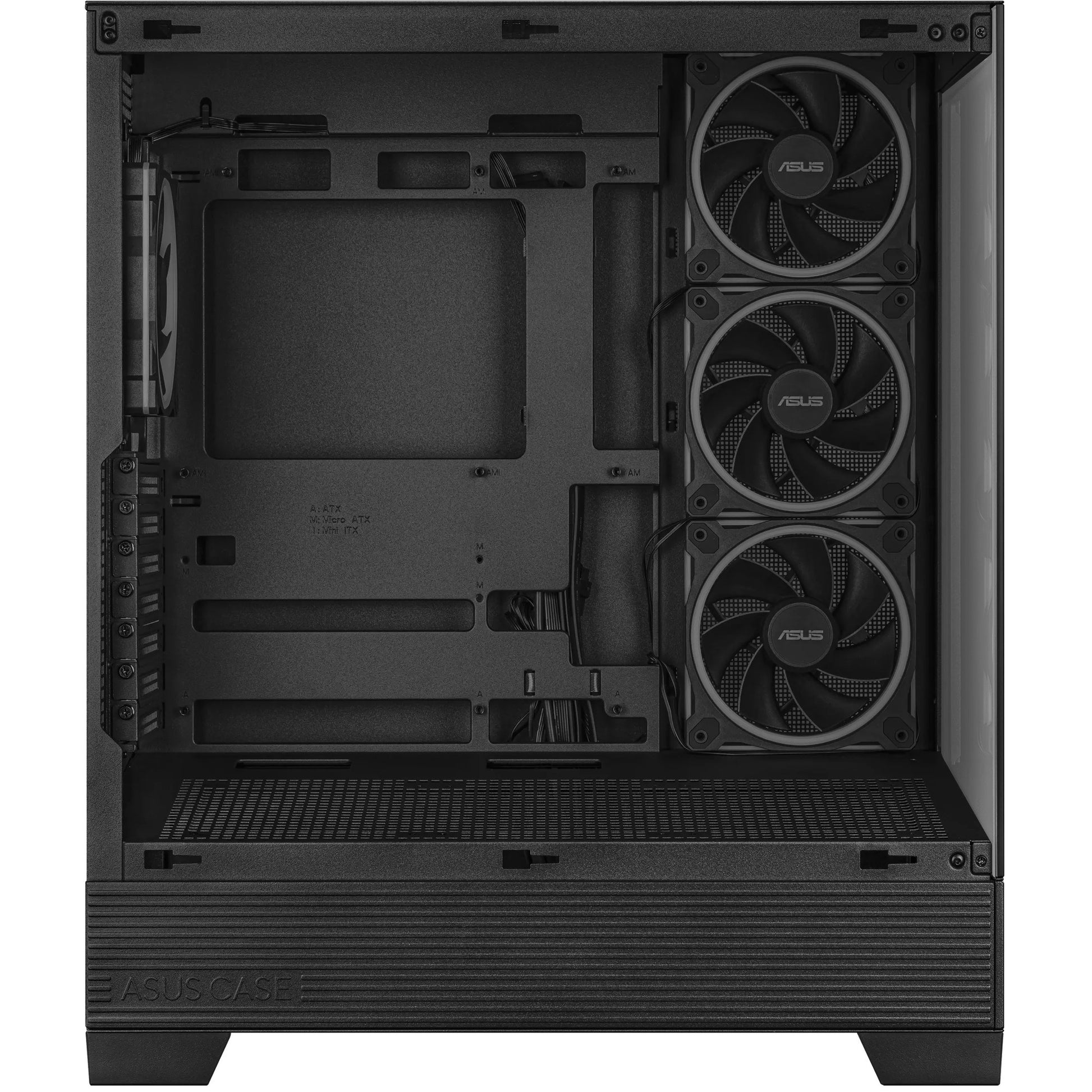 Custodia midi tower Asus a31 plus (nera | 2x USB-A | 2x USB-C | vetro temperato)